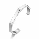 Steal Silver Plated Kara Bangle